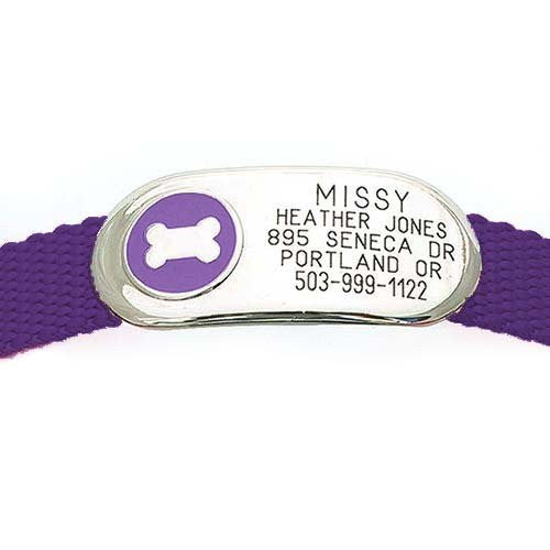 Jewelry Collar Tag - Bone, - Lucky Pet